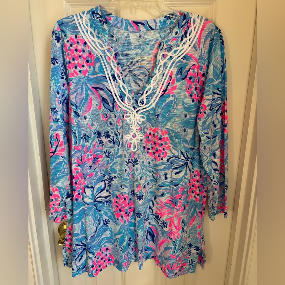 Lilly Pulitzer Kaia knit tunic top size L